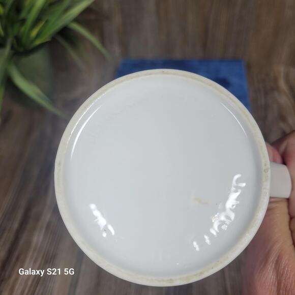 Vintage Engadine Johnson Bros Creamer Pitcher England Blue Folk Art - Picture 4 of 5